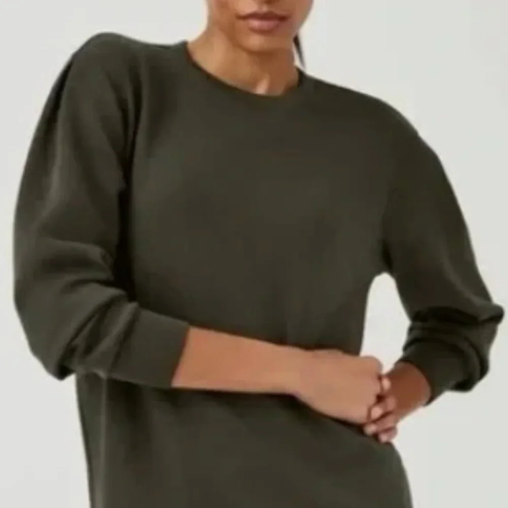 Spanx AirEssentials Crew Neck Dress Dark Palm NWT Medium - Picture 4 of 10